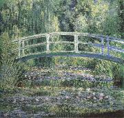 Claude Monet Waterlilies and Japanese Bridge oil painting on canvas